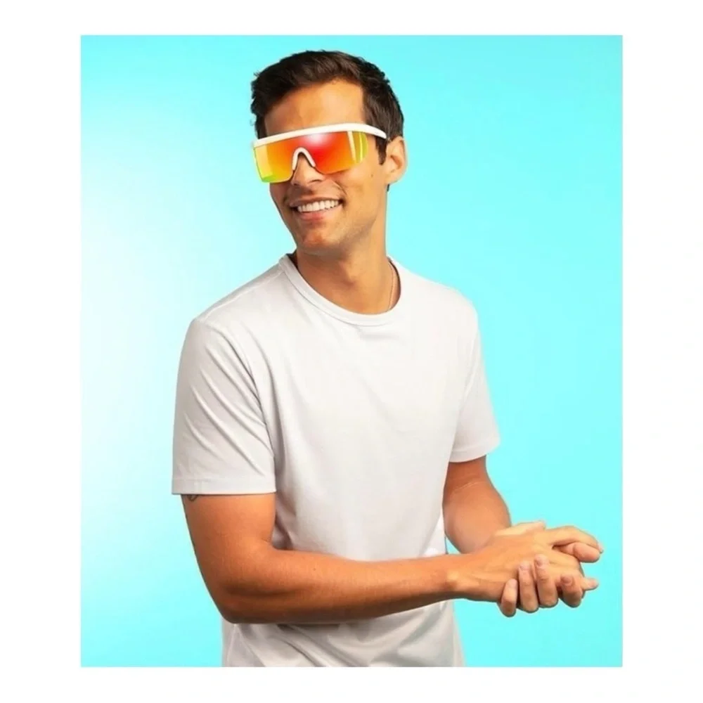 Tipsy Elves Miami Ice Sunglasses UV 400 Protection with case and cloth NWT
